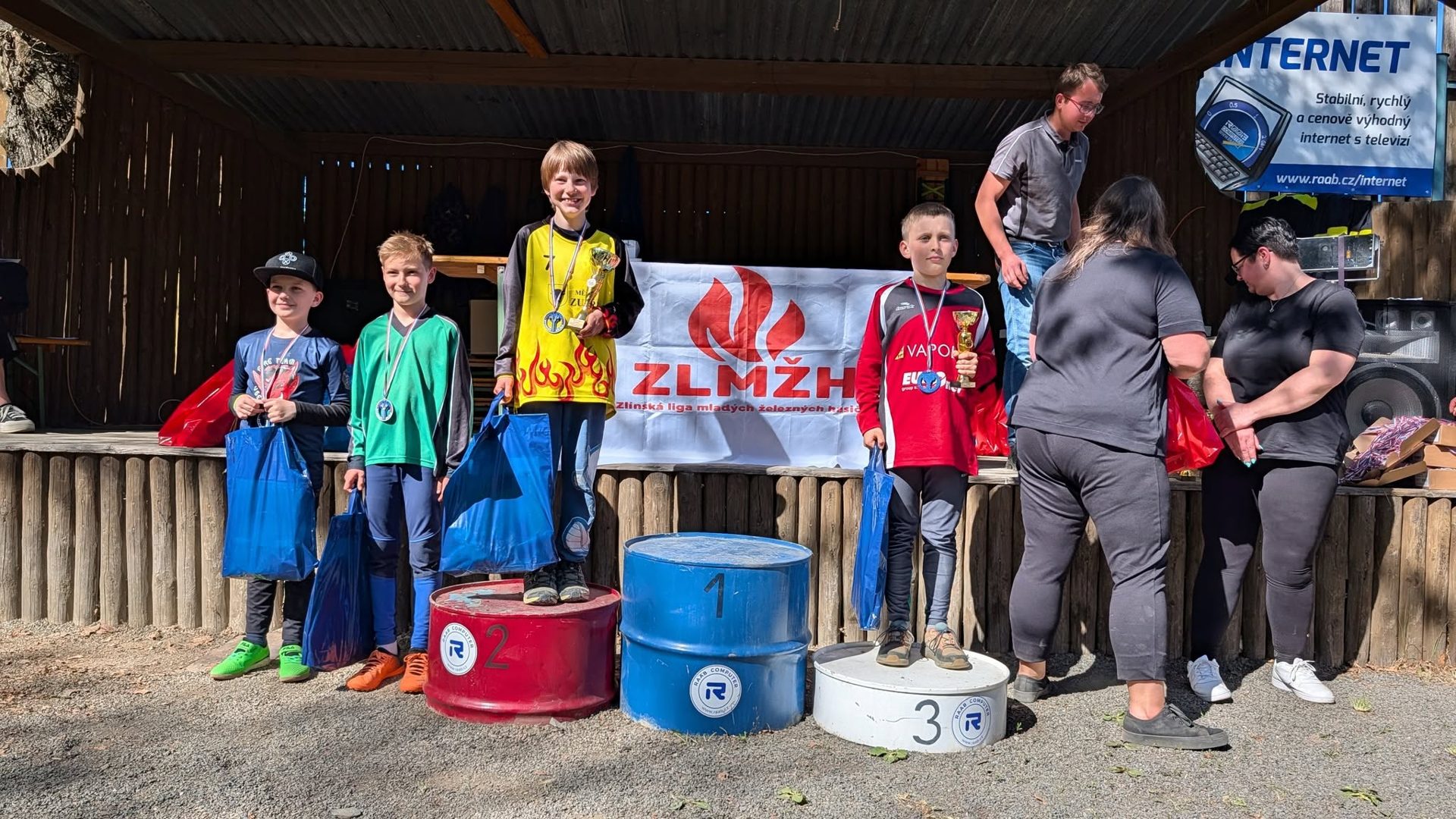 Vyhlášení kategorie chlapců 7–9 let