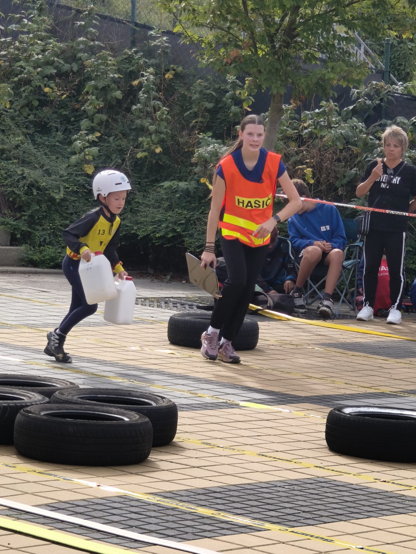 Mladí hasiči SDH Zubří při dětském TFA v Kašavě