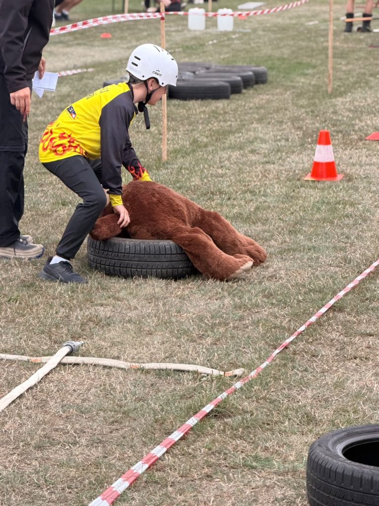 Mladí hasiči SDH Zubří při dětském TFA v Jarcové